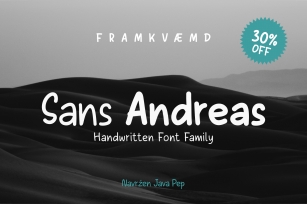 Sans Andreas  Handwritten family Font Download