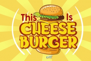 Cheese Burger Font Download