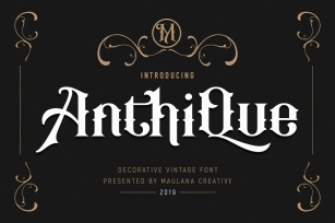 Anthique - Vintage Typeface Font Download