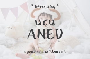 Ucu Aned a Fancy Handwriting Font Font Download
