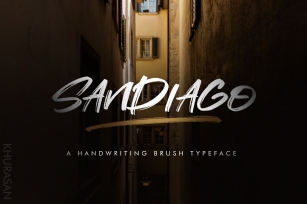 Sandiago Brush Font Font Download