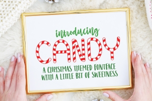 Candy Christmas Font - Christmas Candy Font Font Download