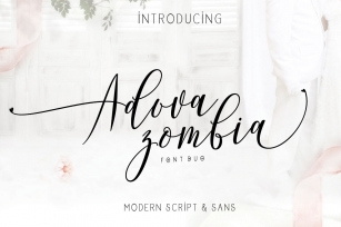 Adova zombia Font Duo Font Download