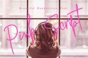 Pink Script - Beautiful Signature Font Font Download
