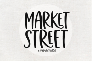 Market Street - A Fun Handwritten Font Font Download