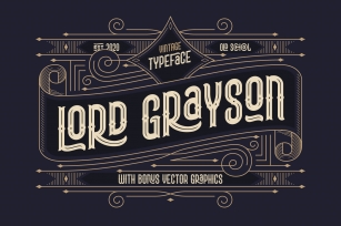 Lord Grayson font and template Font Download