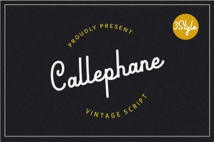 Callephane Retro Script Font Download