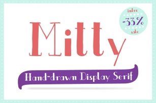 Mitty Hand-drawn Font Font Download