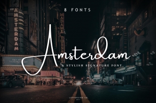 Amsterdam 8 Elegant Font Font Download