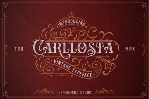 Carllosta - Layered Font and EXTRAS Font Download