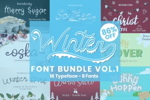 Winter Font Bundle Vol.1 Font Download