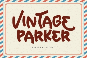 Vintage Parker - Brush Font Font Download