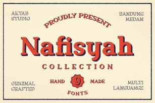 Nafisyah Slab Display Font Collection Font Download