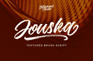Jouska Textured Brush Script Font Download