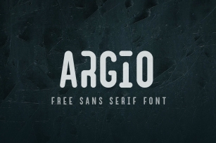 Argio Regular - Sans Serif with optional Stencils Font Download