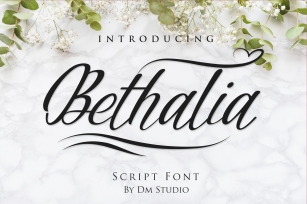 Bethalia Script Font Font Download