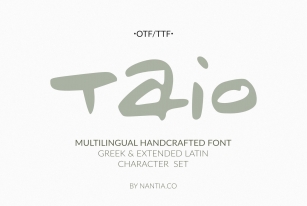 Taio Handwritten Greek Font Font Download