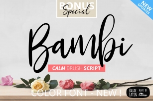 Bambi Font New Extras ! Font Download