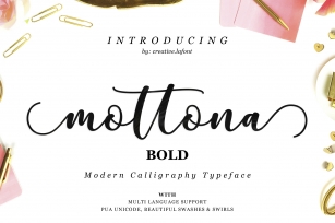 Mottona Bold Script Font Download