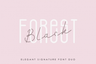Black Forest l Elegant Font Duo Font Download