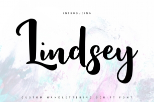Lindsay | Custom Handlettering Script Font Download
