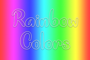 Rainbow Colors Font Download