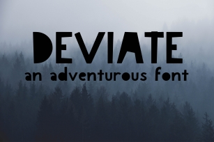 Deviate An Adventurous Font Font Download