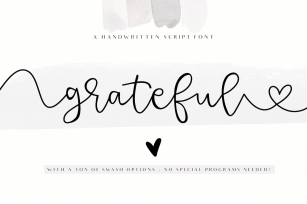 Grateful - Handwritten Script Font Font Download