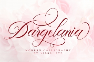 Dargelania - Romantic Calligraphy Font Font Download