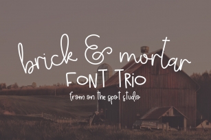 Brick & Mortar Trio Font Download