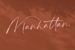 Manhattan - A Brush Script Font Font Download