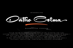 Datho Ostma Font Download