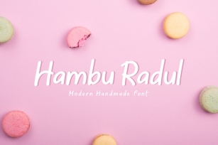 Hambu Radul - Modern Handmade Font Font Download