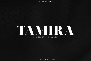 Tamira - Luxe Serif Typeface Font Download