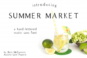 Summer Market Rustic Sans Font Font Download