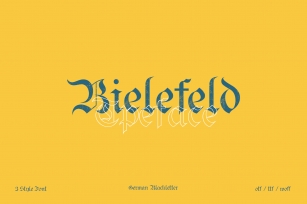 Bielefeld Typeface font Font Download