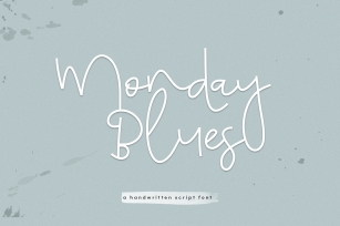 Monday Blues - Fun Handwritten Script Font Font Download
