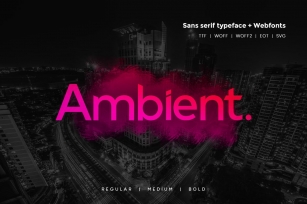 Ambient - Modern Typeface WebFonts Font Download