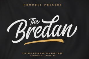 Bredan - Modern Vintage Script Font Font Download