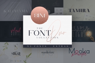 The Font Duo Collection | 8in1 Font Download