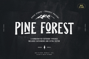 Pine Forest - Outdoor Typeface Font Download