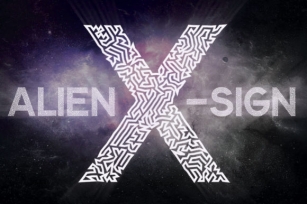 Alien X Sign Font Download