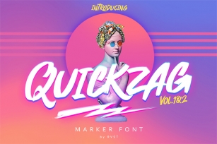 QUICKZAG - Marker font Font Download
