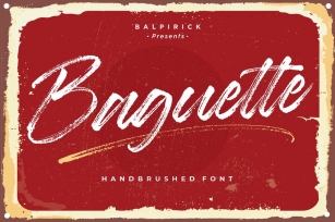 Baguette YH - Display Brush Font Font Download