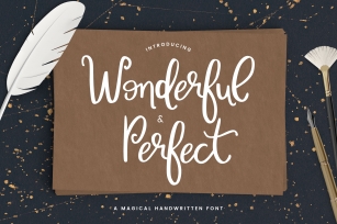 Wonderful & Perfect - A Script Font Font Download