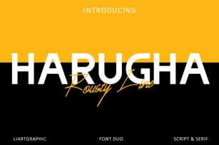 Harugha Rousty Line Font Download
