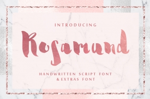 Rosamund script & Extras Font Download