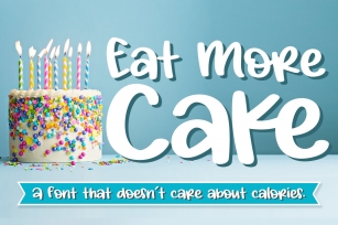 Eat More Cake Font Download