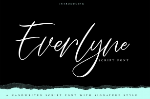 Everlyne | Script Font Font Download