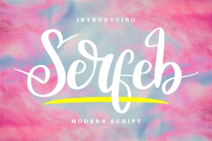 Serfeb | Modern Script Font Font Download
